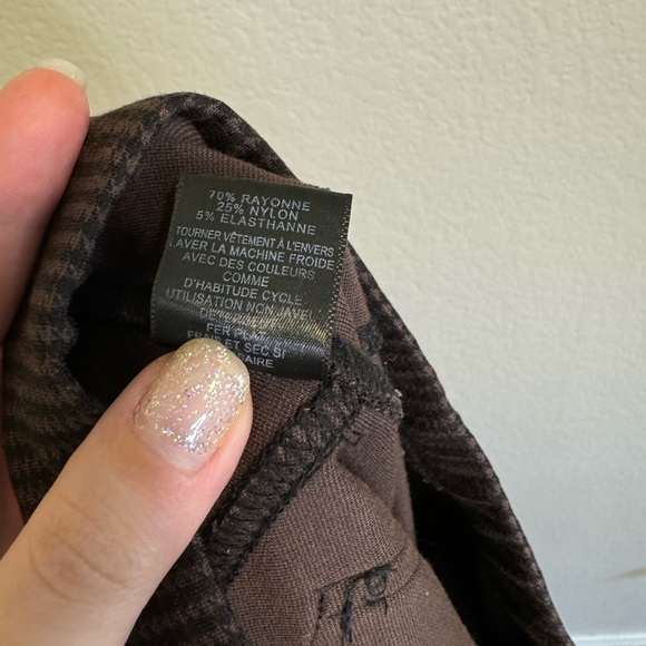Sanctuary Anthropologie Houndstooth Brown/Black Pointe Leggings Pull On - XS - Picture 15 of 15